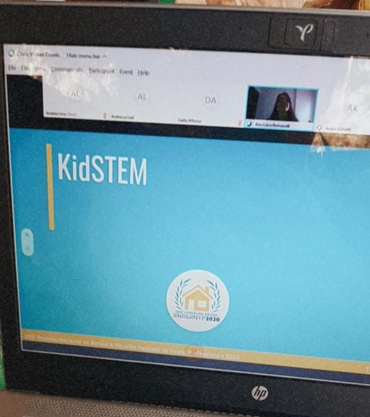 Captura de tela da apresentação do projeto KidSTEM