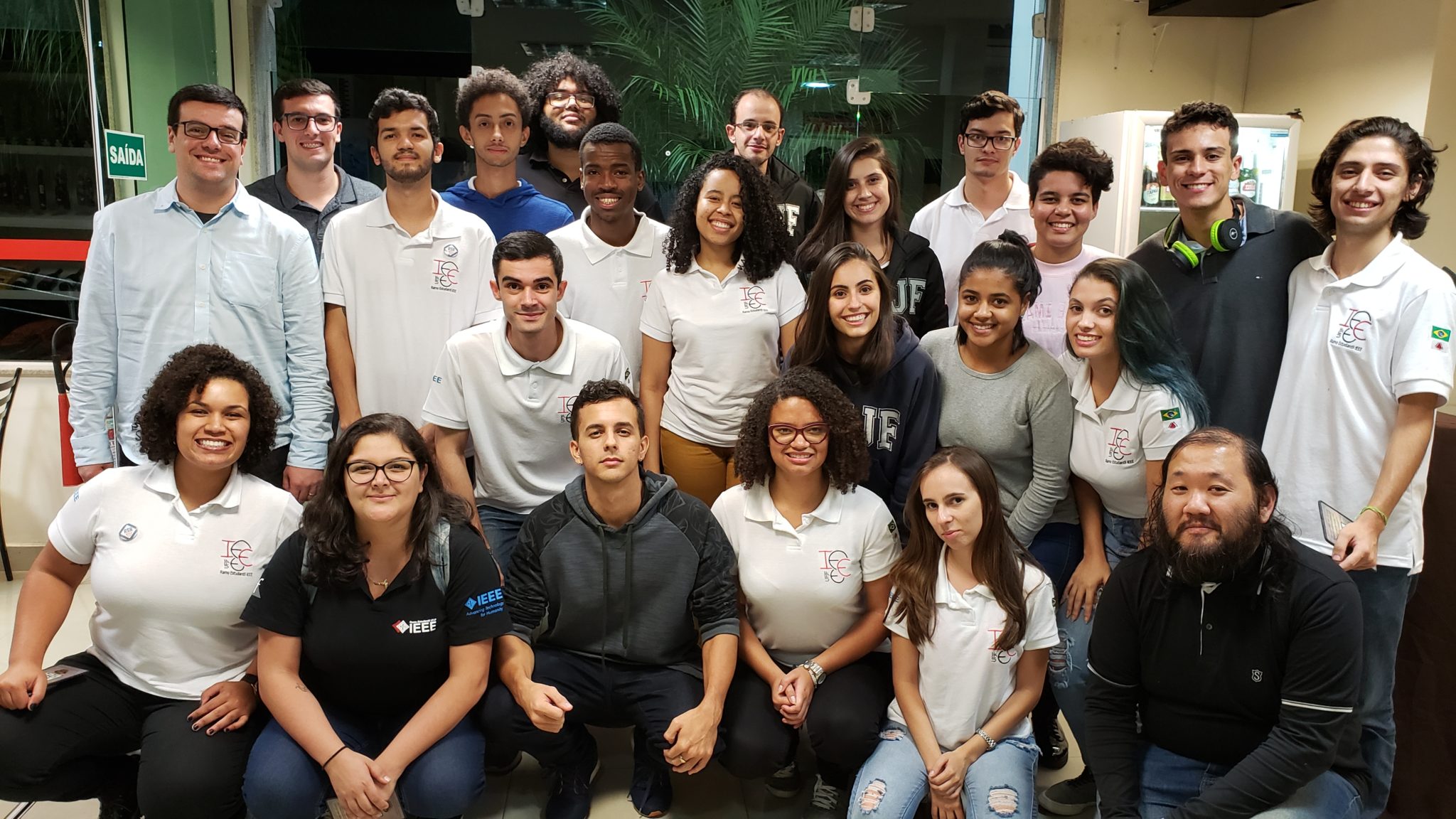 Integrantes do IEEE UFJF que foram no RSR RIO 2019.
