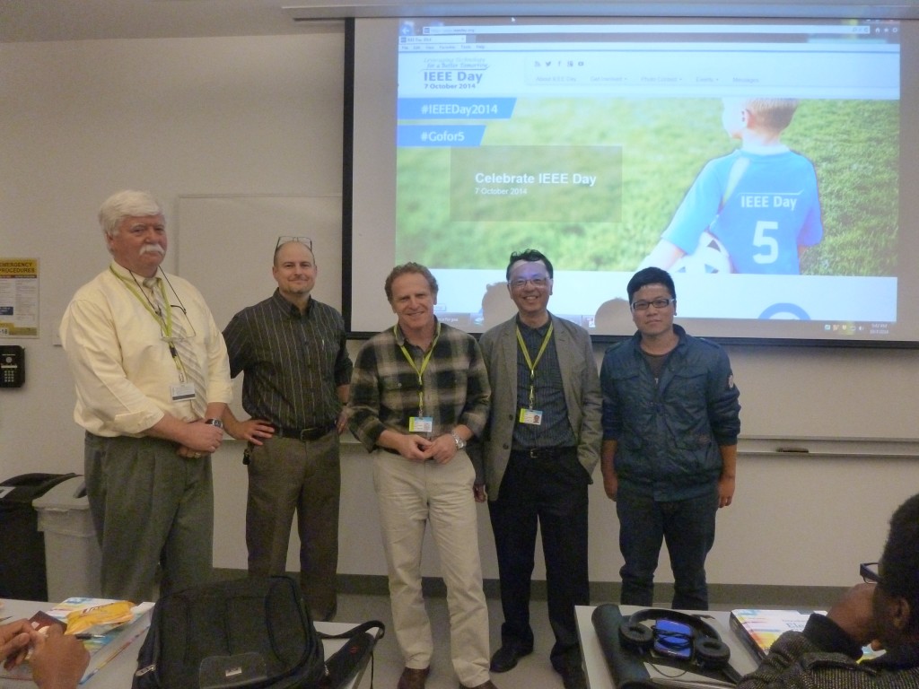 IEEE Day Industrial Speaker Mr. Dennis Cecic with IEEE Branch Executives & faculty