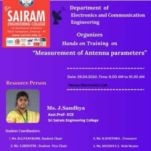 MEASUREMENT OF ANTENNA PARAMETER - INVITATION