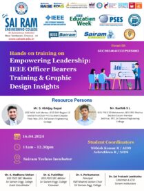 Hands on training on Empowering Leadership: IEEE Officer Bearers Training & Graphic Design Insights Resource Persons: 