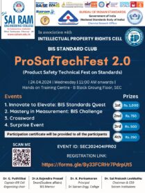 ProSafTechFest 2.0 (Product Safety Technical Fest on Standards) 