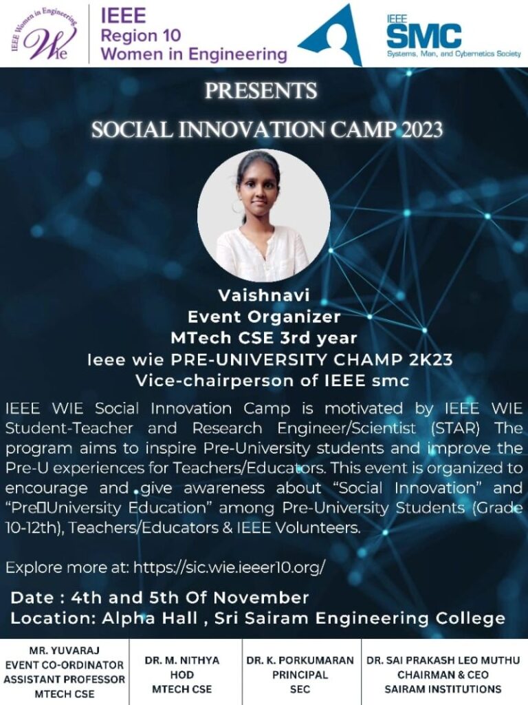 IEEE WIE SOCIAL INNOVATION CAMP-2023