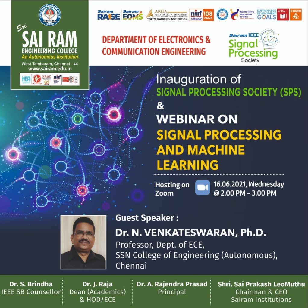 SPS INAUGURATION IEEE Signal Processing Society SB Chapter Sri