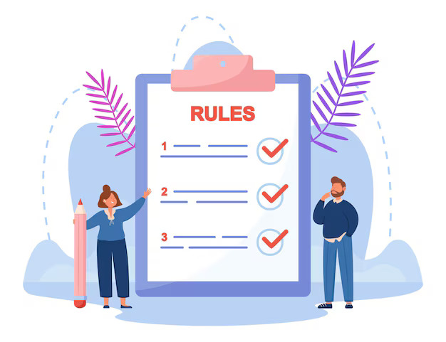 tiny-business-people-reading-list-rules-man-woman-making-checklist-control-companys-management-huge-clipboard-flat-vector-illustration-guidance-concept_74855-23189