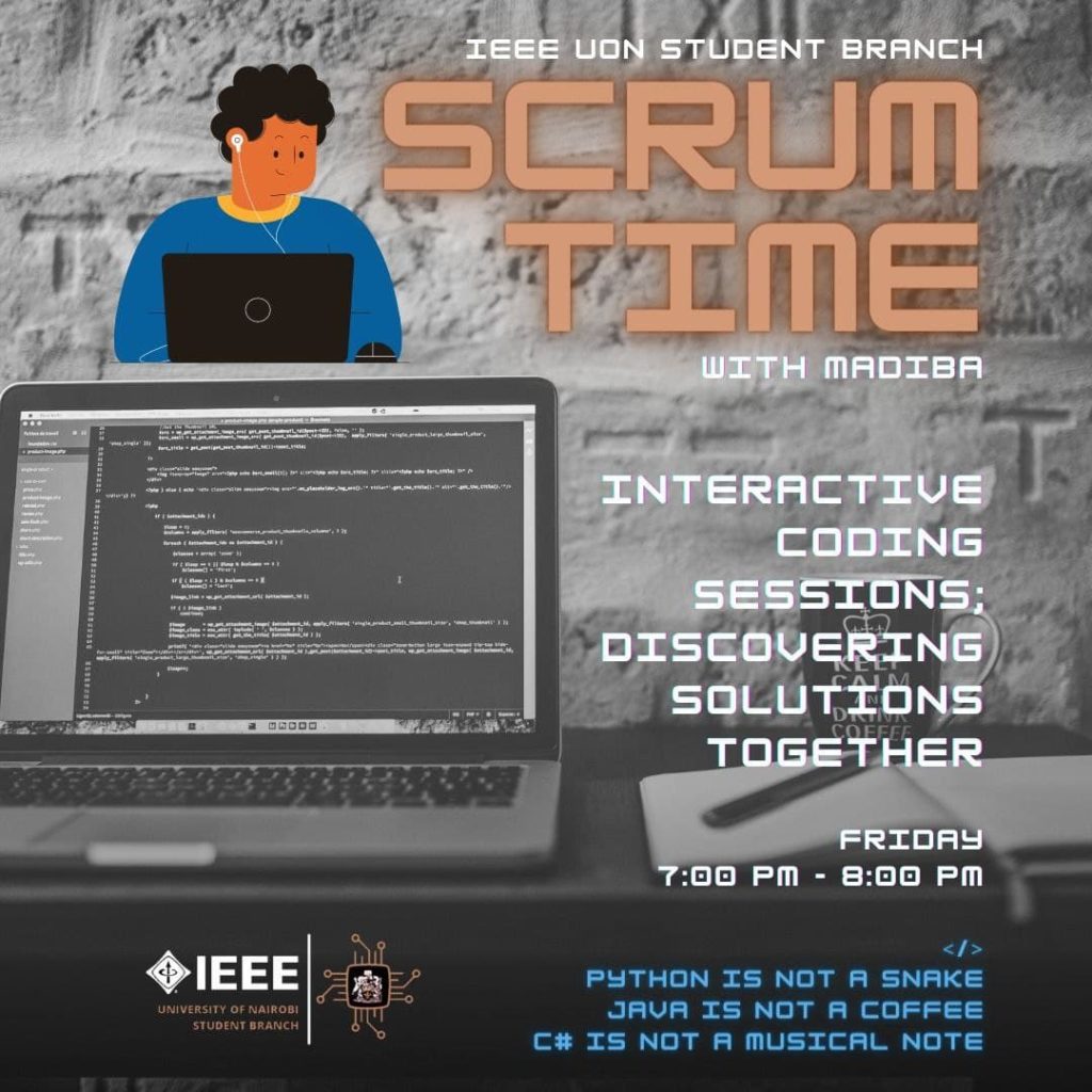 IEEE UoN Scrum Time Poster