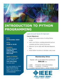 INTRODUCTION TO PYTHON PROGRAMMING