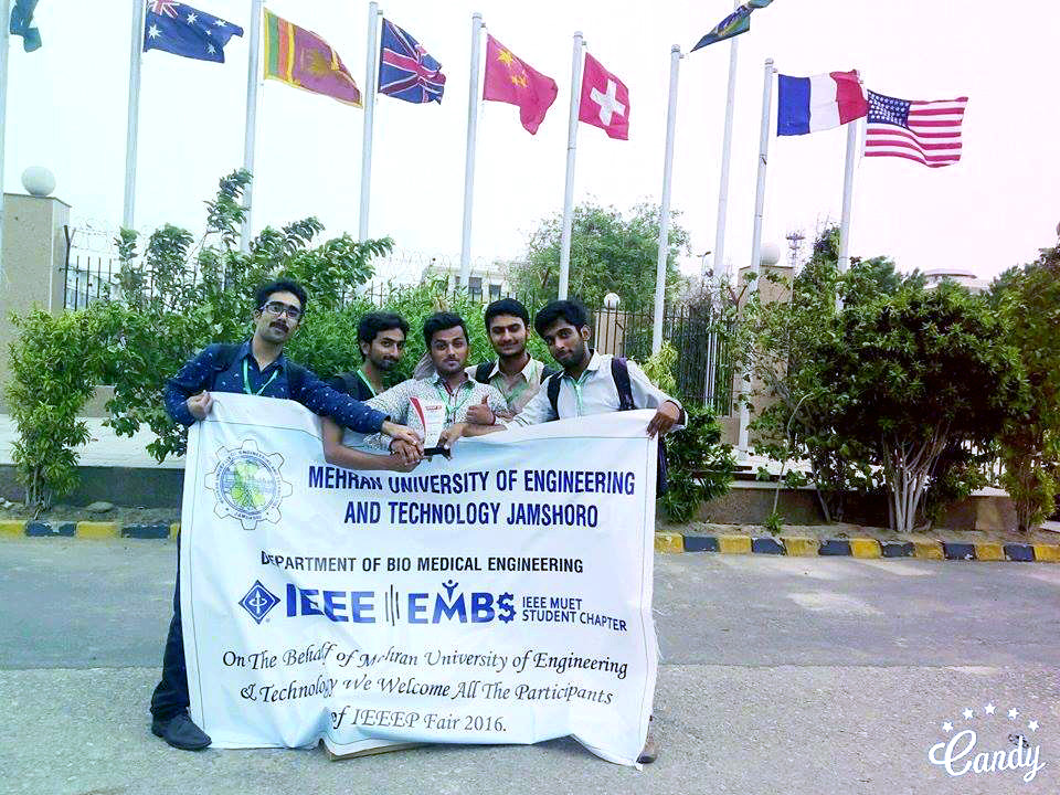 Students of MUET with the award