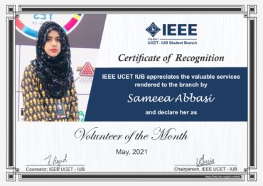 Sameea Abbasi - IEEE UCET IUB