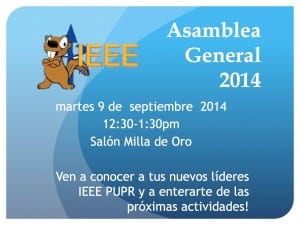 Asamblea General - 2014 PUPR