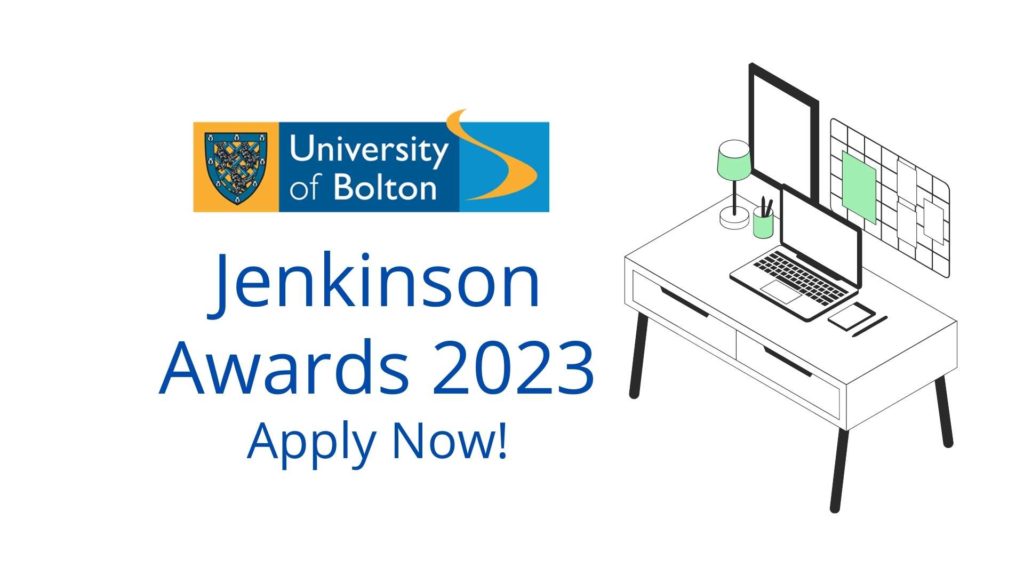 Application Portal for University of Bolton Jenkinson Awards 2023 Now Open