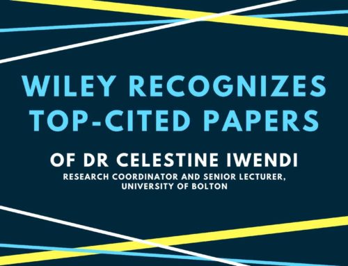 Wiley Acknowledges Two Publications of Dr Celestine Iwendi as ‘Top Cited Articles’ in 2021-22