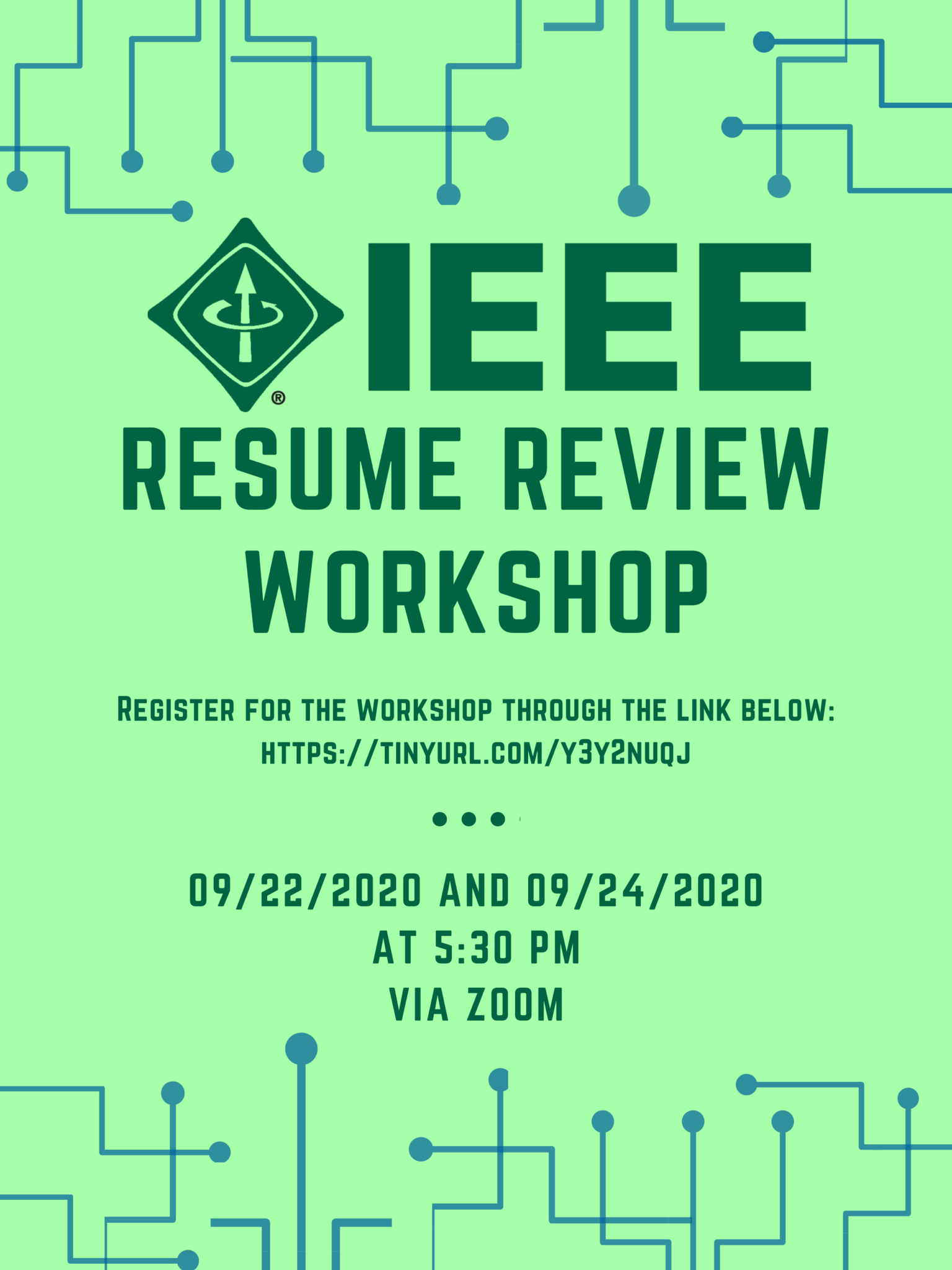 Resume Review Event Flyer