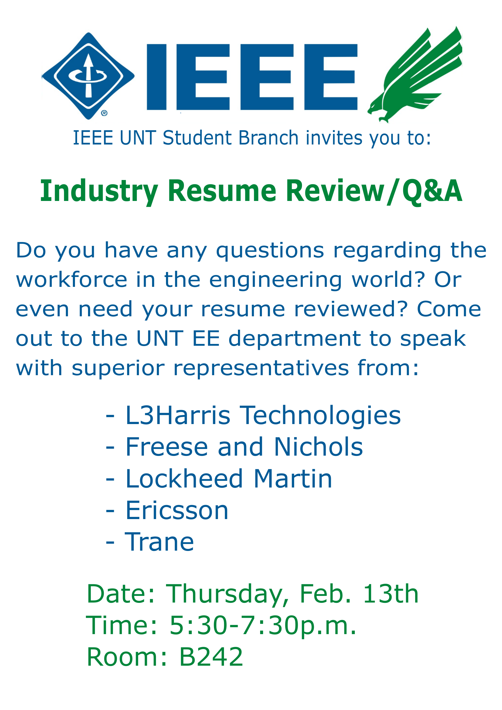 Resume Review Flyer